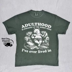 Funny Retro Bear Adulthood 90s Vintage Funny Bear Vintage Retro Funny  T-Shirt