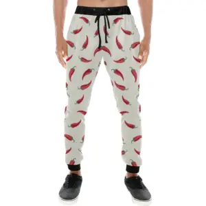Chili Peppers Pattern Unisex Casual Sweatpants Joggers