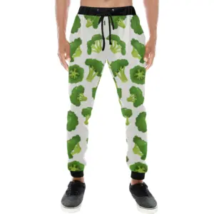 Cute Broccoli Pattern Unisex Casual Sweatpants Joggers