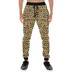 Leopard Skin Print Unisex Casual Sweatpants Joggers