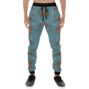 Sea Otters Pattern Unisex Casual Sweatpants Joggers