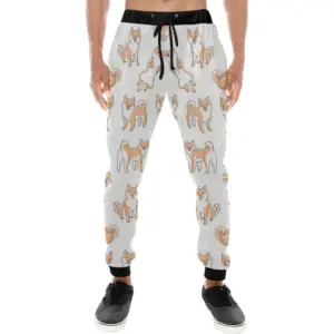 Shiba Inu Dog Pattern Unisex Casual Sweatpants Joggers