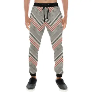 Zigzag Chevron Striped Pattern Unisex Casual Sweatpants Joggers