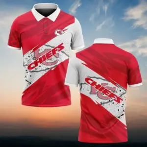 Kansas City Chiefs Polo Shirt NFL Game Time Polo Shirt for Fans