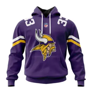 Minnesota Vikings 3D Hoodie Zip up Hoodie For Fans NFL Street Energy Casual Hoodie