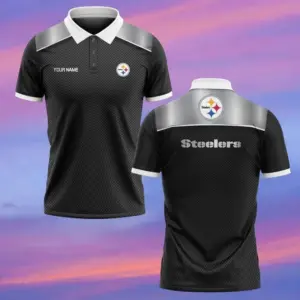 Pittsburgh Steelers Polo Shirt Custom Name NFL Team Pride Polo Shirt